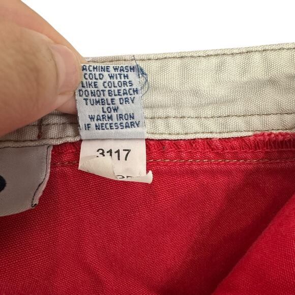 Y2K Old Navy Vibrant Red Vintage Swimwear Boy Shorts 100% cotton size Large - Picture 6 of 12